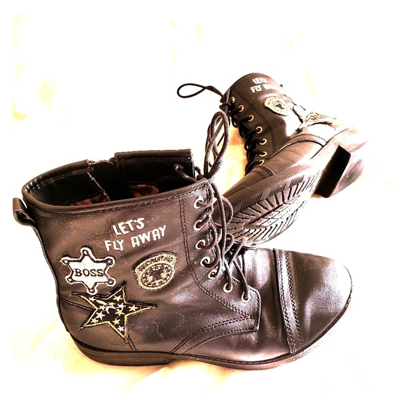 Steve Madden Girls Jwilmer Combat Boot
